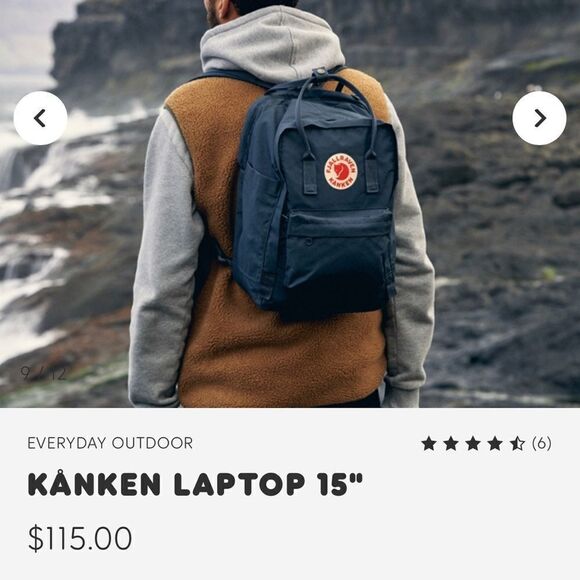 FJÄLLRÄVEN KÅNKEN 15” Laptop Backpack 202 READ DESCRIPTION - Picture 16 of 16